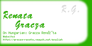 renata gracza business card